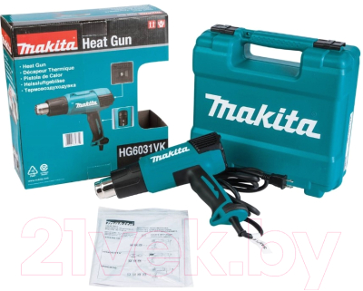 Профессиональный строительный фен Makita HG 6031 VK