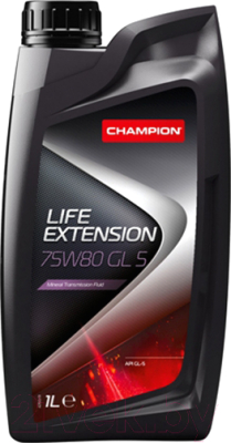 Трансмиссионное масло Champion Oil Life Extension 75W80 GL 5 / 8204104 - фото