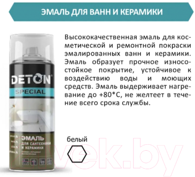 Эмаль Deton Special Алкидная для ванн и керамики