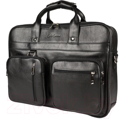 Сумка для ноутбука Carlo Gattini Classico Lamberto 1008-01 (черный) - фото