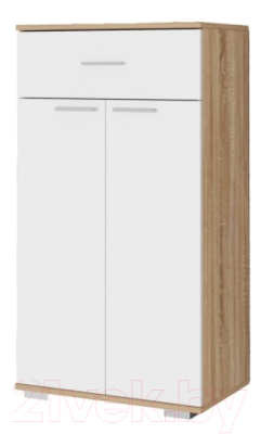 Тумба Памир Италия ТК-600 (дуб сонома/белый глянец) - фото