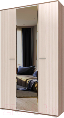 Шкаф Памир Италия ШК-1300 (ясень шимо темный/ясень шимо светлый) - фото