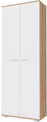 Шкаф Памир Италия ШК-800 (дуб сонома/белый глянец) - фото