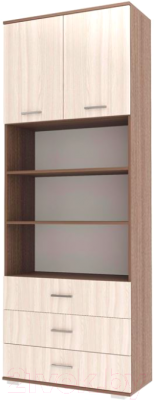 Шкаф Памир Италия ШК3Я-800 (ясень шимо темный/ясень шимо светлый) - фото