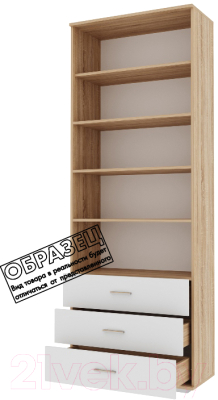 Шкаф Памир Италия ШК3Я-800 (ясень шимо темный/ясень шимо светлый)