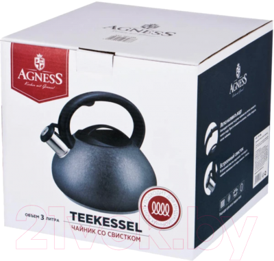 Чайник со свистком Agness 907-064