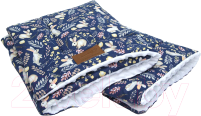 Плед для малышей Amarobaby Растем вместе Зайчики / AMARO-62RV-Zsi - фото