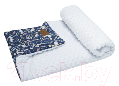 Плед для малышей Amarobaby Растем вместе Зайчики / AMARO-62RV-Zsi