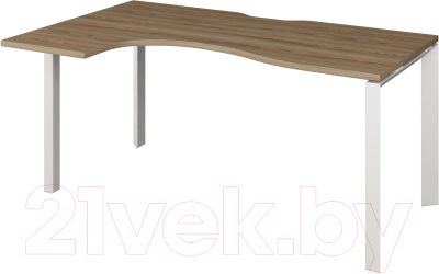 Письменный стол Программа Техно Аргентум-МП НТМП.П-040 левый - фото