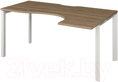 Письменный стол Программа Техно Аргентум-МП НТМП.П-040 правый - фото