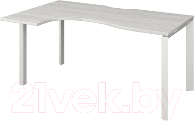 Письменный стол Программа Техно Аргентум-МП НТМП.П-040 левый - фото