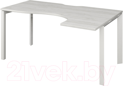 Письменный стол Программа Техно Аргентум-МП НТМП.П-040 правый - фото