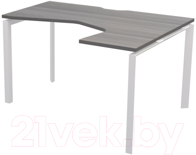 Письменный стол Программа Техно Аргентум-МП НТМП.П-040 правый - фото