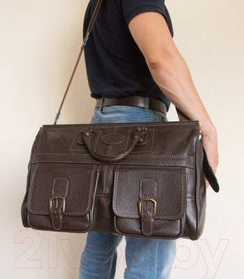 Сумка дорожная Carlo Gattini Sinfonica Fabriano 4008-04 (темно-коричневый)