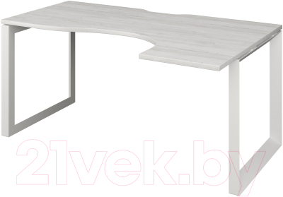 Письменный стол Программа Техно Аргентум-МП НТМП.О-040 правый - фото