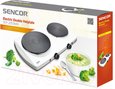 Электрическая настольная плита Sencor SCP 2253WH