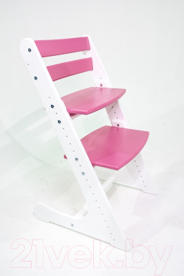 Стул детский Конек Горбунек Комфорт (белый/розовый)