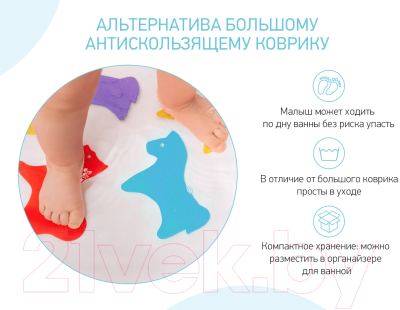 Комплект ковриков для купания Roxy-Kids Animals