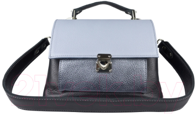 Сумка Carlo Gattini Classico Agliano 8036-01 (черный/голубой)