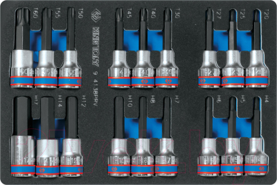 Набор головок слесарных King TONY 9-4138PRV - фото