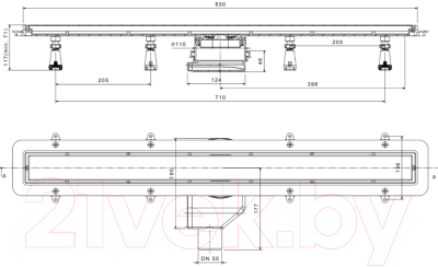 Трап для душа Bettoserb Confluo Premium Line 850 / 13100006