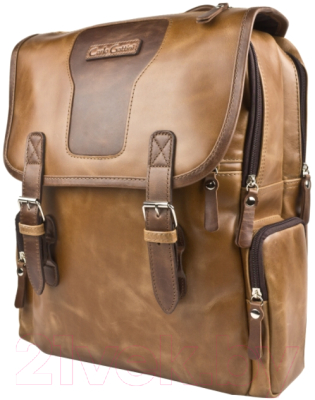 Рюкзак Carlo Gattini Selvatico Santerno / 3007-03 (коньяк/темно-коричневый) - фото