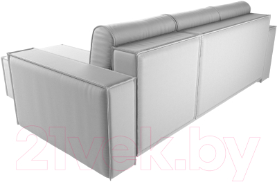 Диван угловой Лига Диванов Куба 277 правый / 108663 (экокожа, белый)