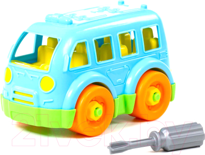 Игрушка-конструктор Полесье Автобус / 78995 - фото