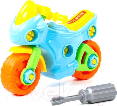 Игрушка-конструктор Полесье Мотоцикл / 78209 - фото