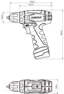 Профессиональная дрель-шуруповерт Metabo PowerMaxx BS