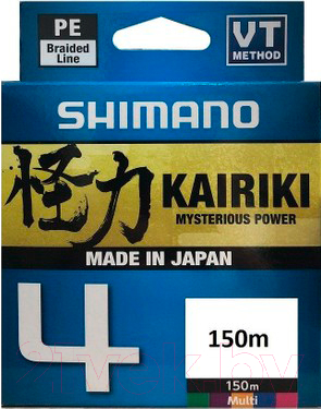 Леска плетеная Shimano Kairiki 4 PE 0.215мм / LDM54TE2521515M - фото