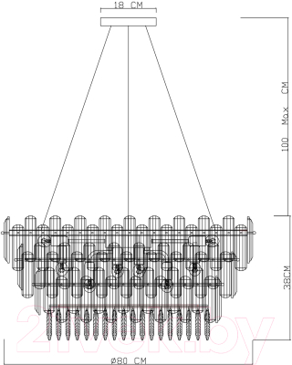 Люстра Divinare Bellatrix 3510/02 SP-18