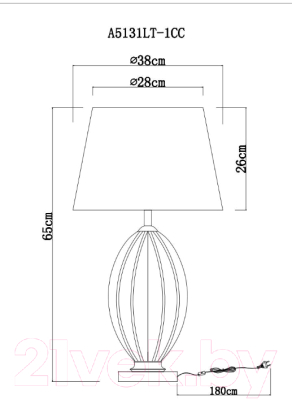 Прикроватная лампа Arte Lamp Beverly A5132LT-1CC