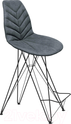 Стул барный Sheffilton SHT-ST29-C4/S66-1 (графит/черный муар) - фото