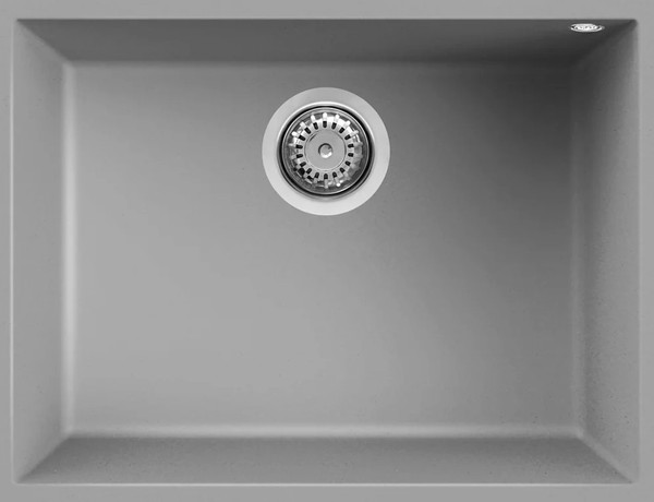 Мойка кухонная Elleci Quadra 110 Undermount Light Grey K97 / LKQ11097BSO - фото