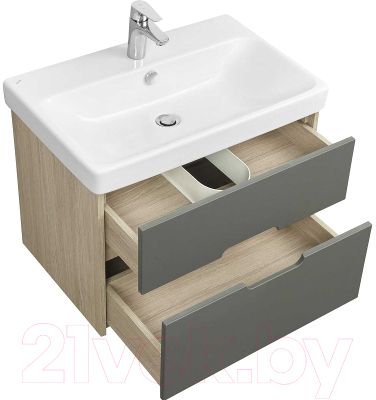 Тумба с умывальником Акватон Оливия 70 (1A2543K0OLUG0)