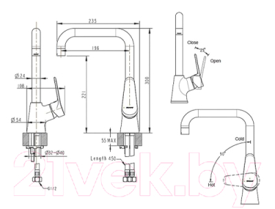 Смеситель Bravat Eco-K F7111147C-1