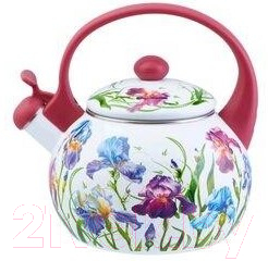 Чайник со свистком Appetite Ирисы FT7-IR - фото