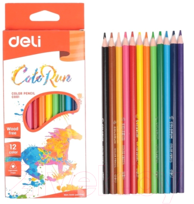 Набор цветных карандашей Deli С00100