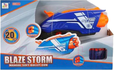 Пистолет игрушечный Наша игрушка С мягкими пулям / 7063