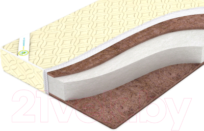 Матрас в кроватку Монис Стиль Кокос-Люкс / 020м (бязь) - фото