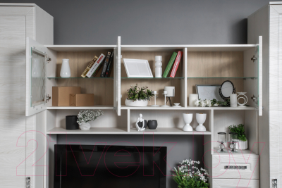 Стенка Премиум ТВА Александра ТВ (бодега/вяз каньон милк)