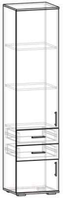 Шкаф-пенал Премиум ТВА Александра