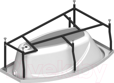 Ванна акриловая Vannesa София 169x99 / 2-78-0-2-1-223 (с экраном и каркасом правым)