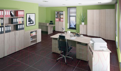 Стеллаж Премиум Акцент модуль 1 (шимо светлый)