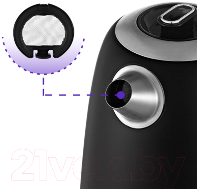 Электрочайник Kitfort КТ-6121-1 (черный)