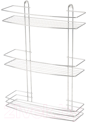 Полка для ванной Рыжий кот Lecco / 310864 (хром) - фото