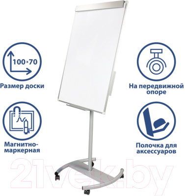 Магнитно-маркерная доска Brauberg Стандарт / 235527