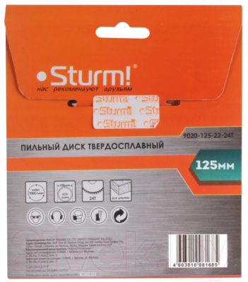 Пильный диск Sturm! 9020-125-22-24T