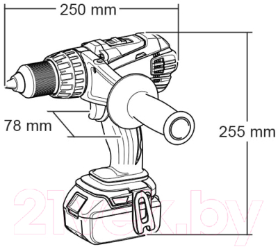 Профессиональная дрель-шуруповерт Makita DDF458Z